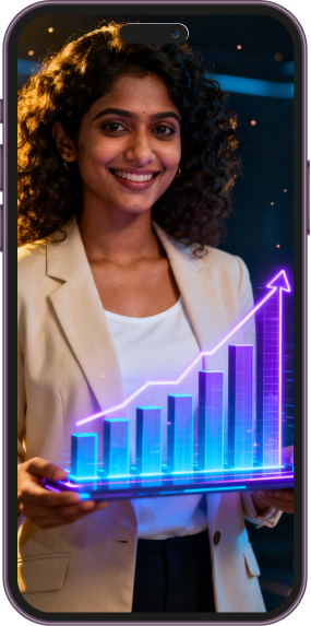 Digital Marketing Professional showcasing social media engagement